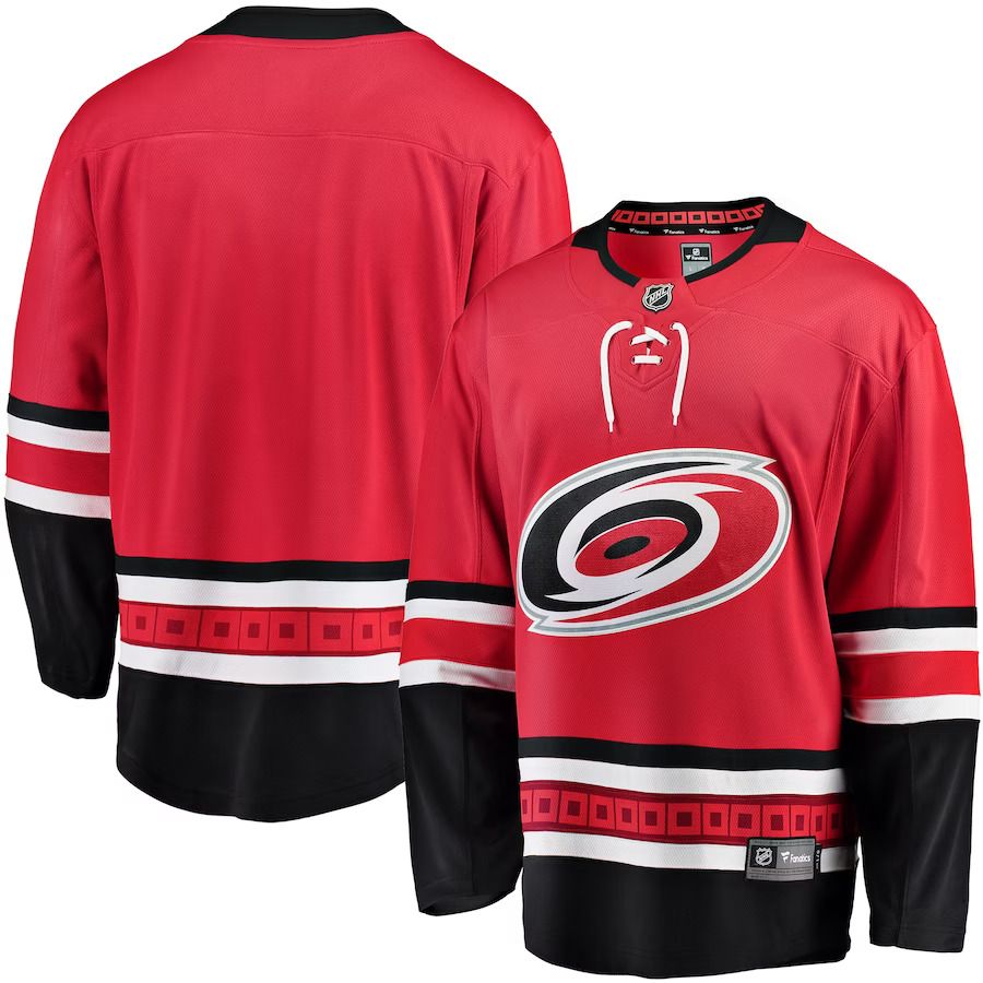 Men Carolina Hurricanes Fanatics Branded Red Breakaway Home NHL Jersey->customized nhl jersey->Custom Jersey